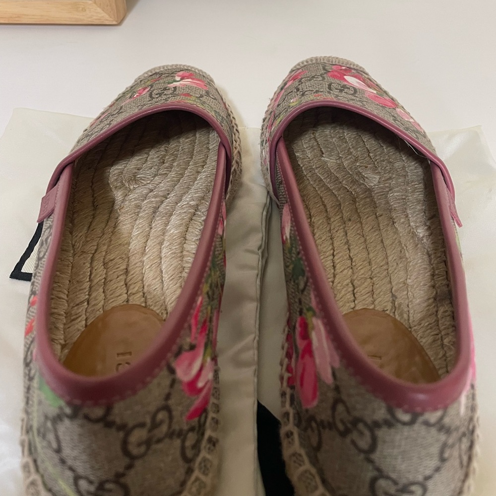 Gucci canvas flat espadrille size 36 1/2 - Picture 9 of 12